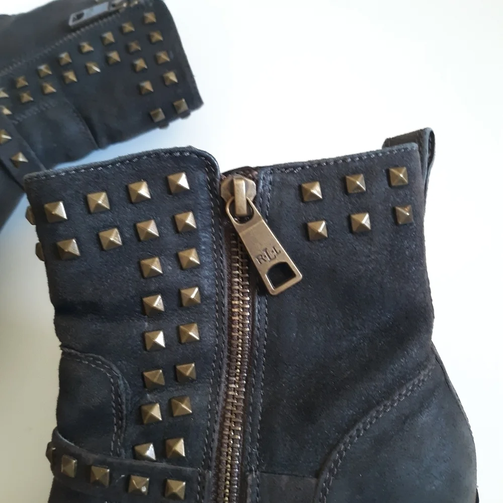 Lauren Ralph Lauren Studded Ankle Boots